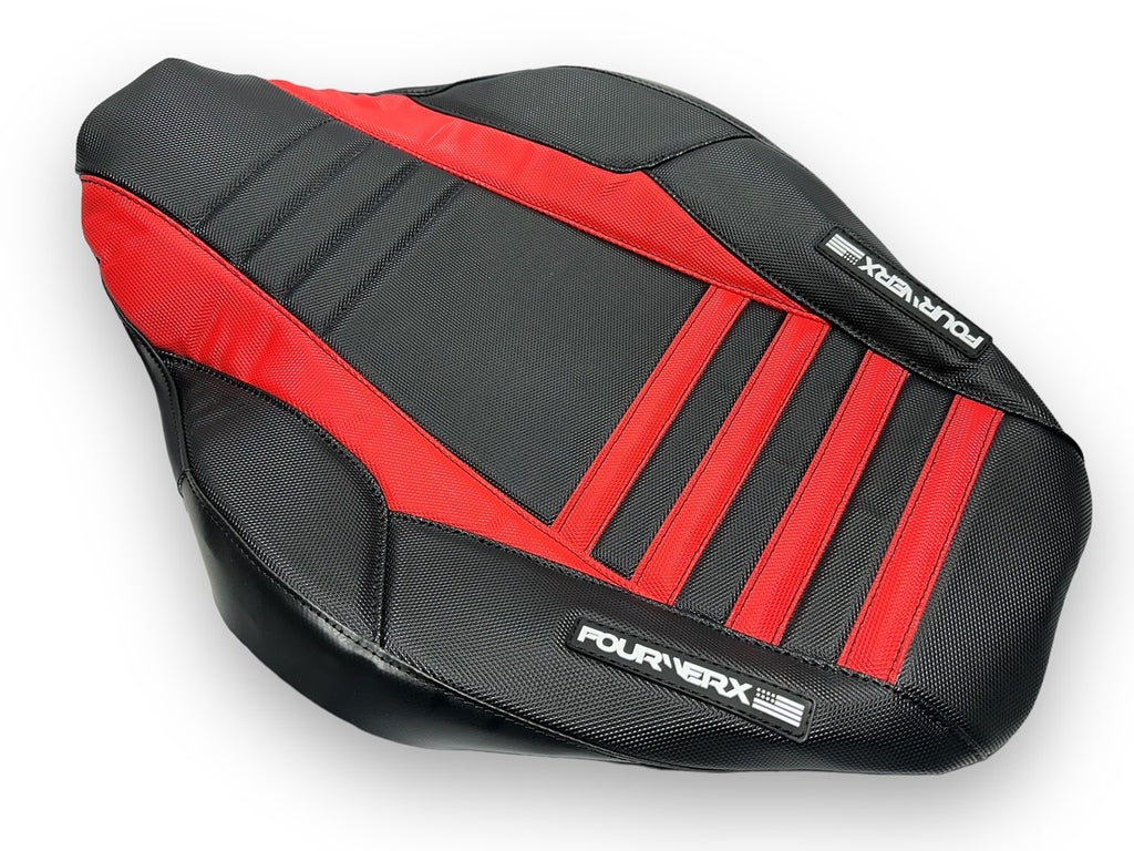 ホンダ TRX90 X9 シート HONDA TRX90 (2006+) SEAT COVER - BLACK / RED – FourWerx Carbon