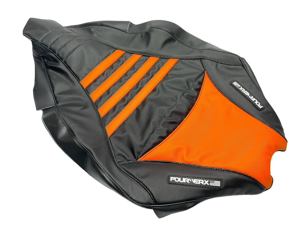 YAMAHA 09+ YFZ450R HUMP SEAT KIT ( COVER & FOAM ) BLACK / ORANGE