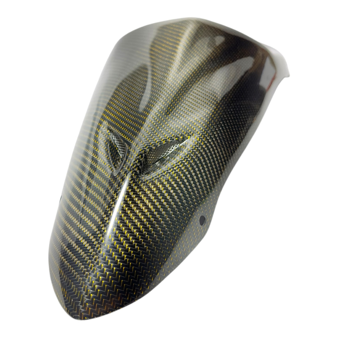 14+ YFZ450R TWIN SCOOPED GOLD WIRE CARBON FIBER HOOD - LIMITED EDITION