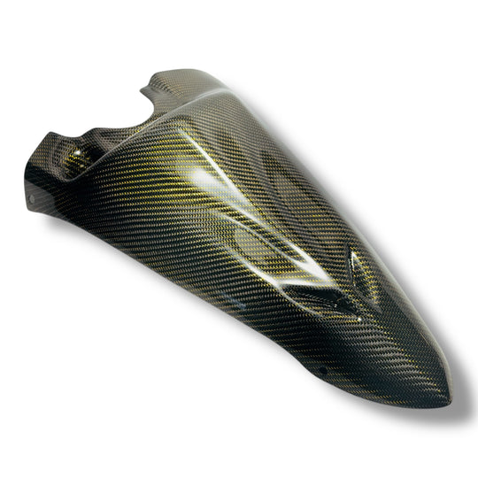 14+ YFZ450R TWIN SCOOPED GOLD WIRE CARBON FIBER HOOD - LIMITED EDITION