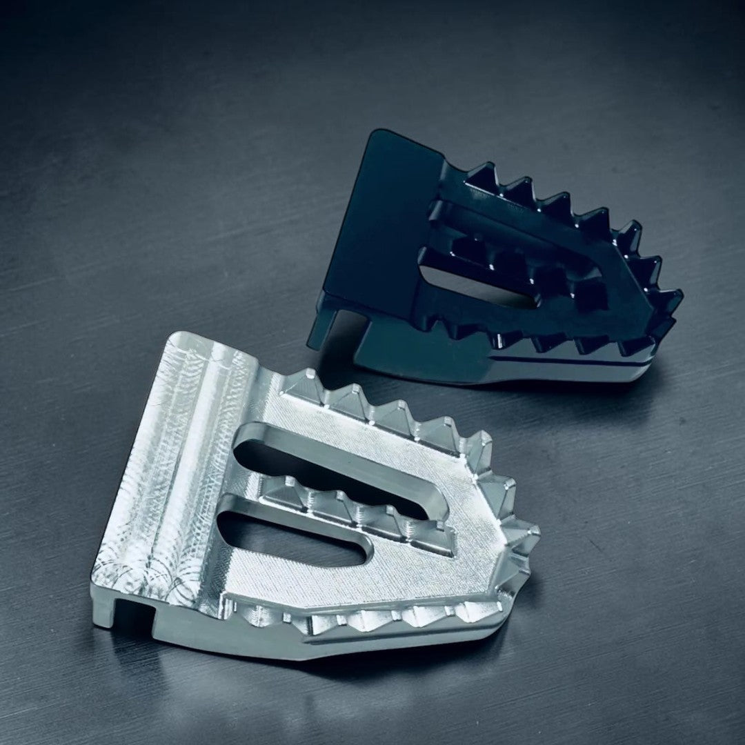 TRX450R BILLET ALUMINUM 'MAMMOTH' REAR BRAKE PEDAL RAW