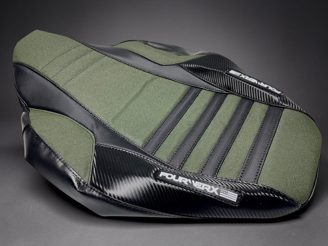 HONDA TRX90 (2006+) SEAT COVER - BLACK / ARMY GREEN