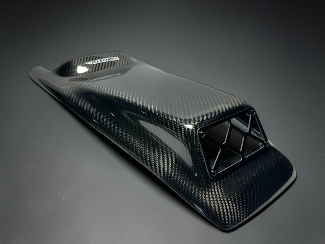TRX250R SCOOPED CARBON FIBER HOOD - OEM / 2pc Maier