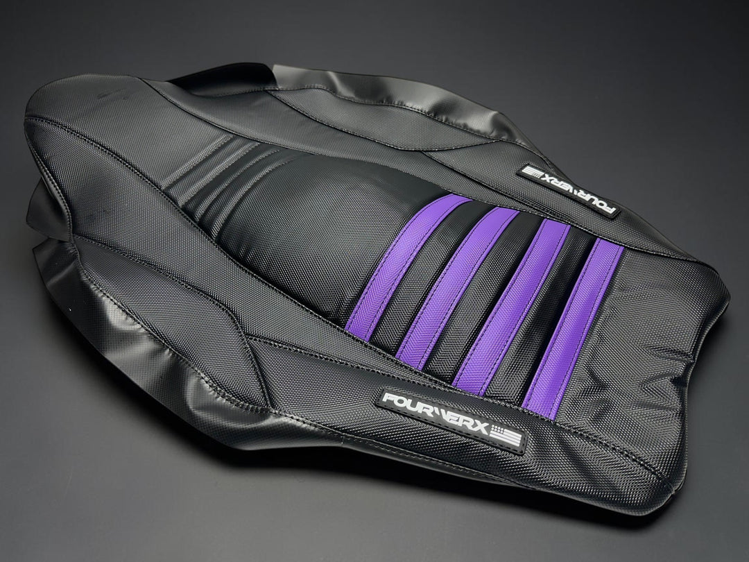 HONDA TRX450R v4 SEAT COVER - BLACK / PURPLE