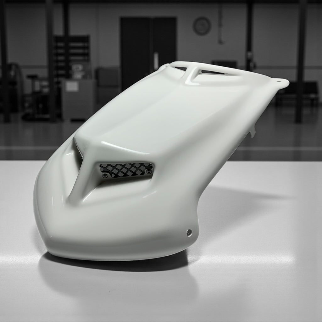 TRX450R 'X7' WHITE PLASTIC HOOD – FourWerx Carbon - ATV & UTV