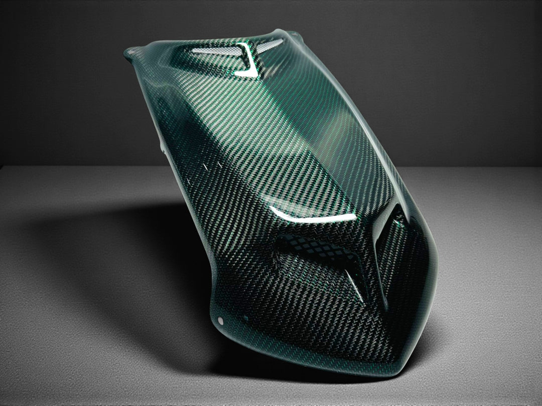 TRX450R 'X7'  GREEN WIRE CARBON FIBER HOOD - LIMITED