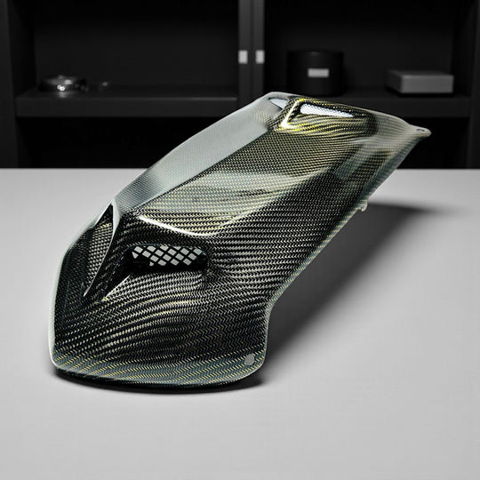 TRX450R 'X7'  GOLD WIRE CARBON FIBER HOOD - LIMITED