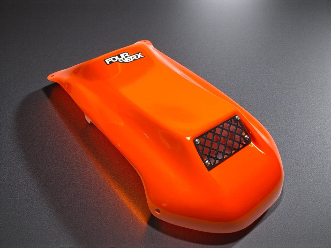 TRX450R 'XR' GLOSS ORANGE PLASTIC HOOD – FourWerx Carbon - Carbon