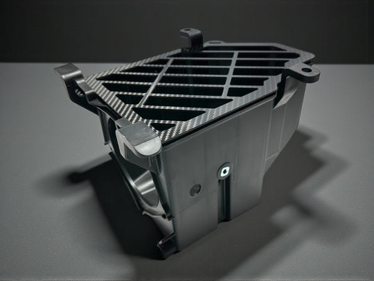 YFZ450R VENTED AIR BOX LID - CARBON FIBER ( OPTIONAL: UNI FILTER FOAM )