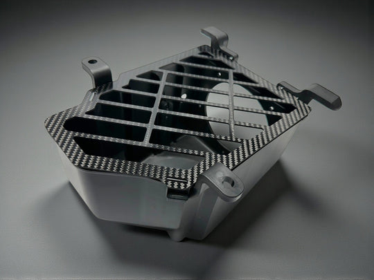 YFZ450R VENTED AIR BOX LID - CARBON FIBER ( OPTIONAL: UNI FILTER FOAM )