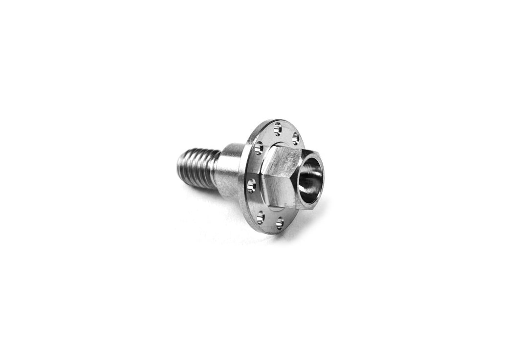 M6 x 16mm / 10mm THREAD - TITANIUM DRILLED FLANGE SHOULDER BOLT