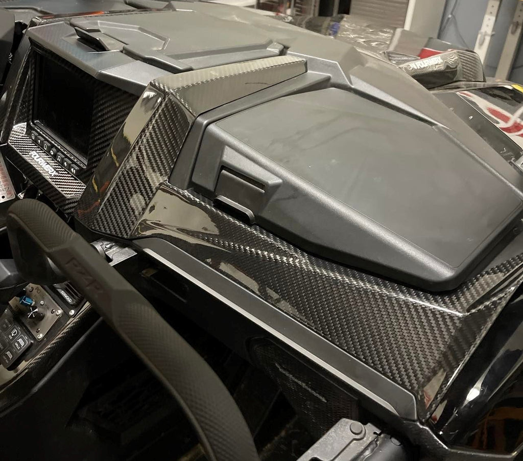 Pro R Dash Electrical 20+ POLARIS RZR PRO XP / PRO R CARBON FIBER DASH TRIM KIT ( 3 PC ...