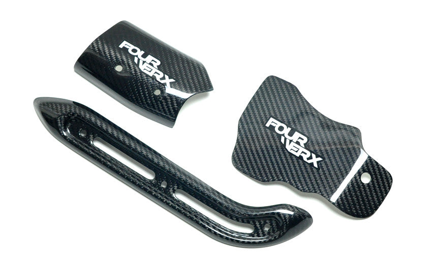 TRX450R CARBON HEAT SHIELD PRO PACKAGE - ( HEAD PIPE MOUNTING NOT INCLUDED )