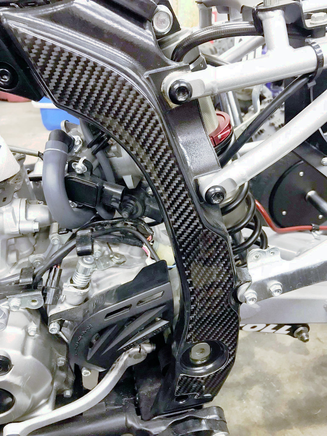 YAMAHA YFZ450R / X (09+) - CARBON FIBER FRAME PROTECTION SET