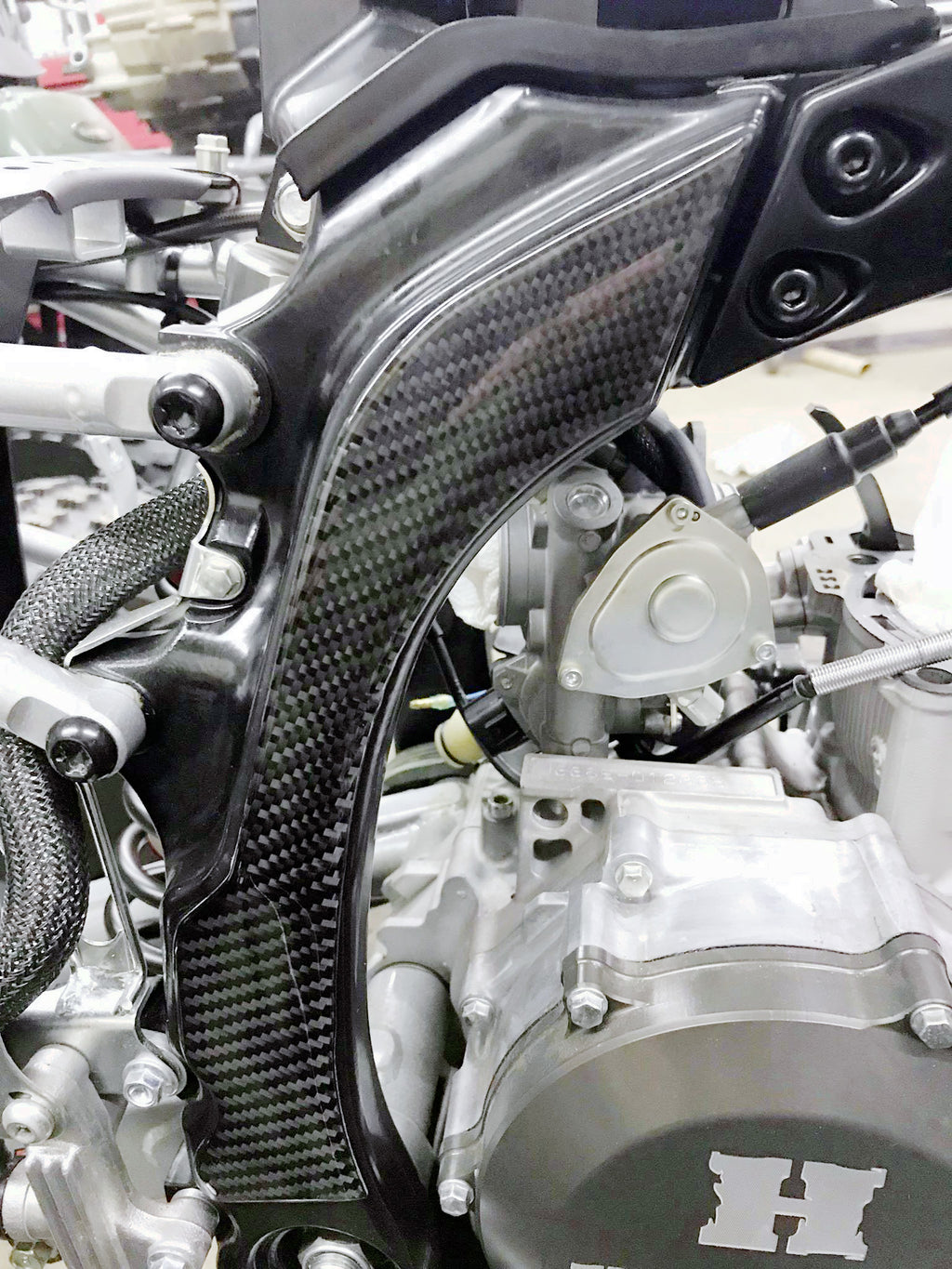 YAMAHA YFZ450R / X (09+) - CARBON FIBER FRAME PROTECTION SET