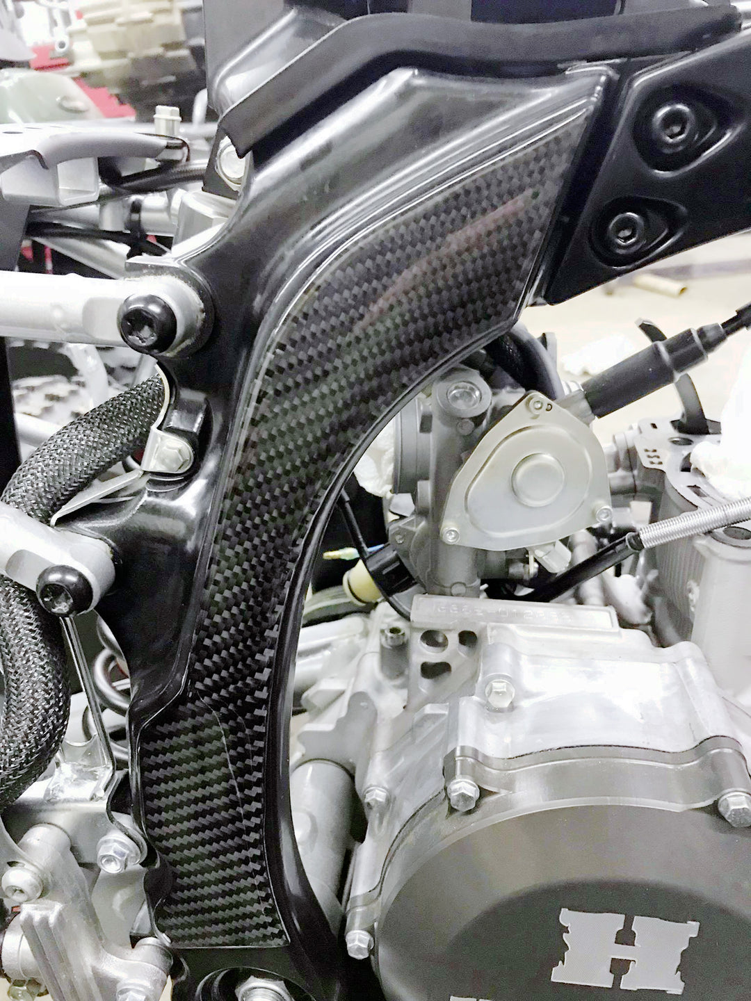 YAMAHA YFZ450R / X (09+) - CARBON FIBER FRAME PROTECTION SET