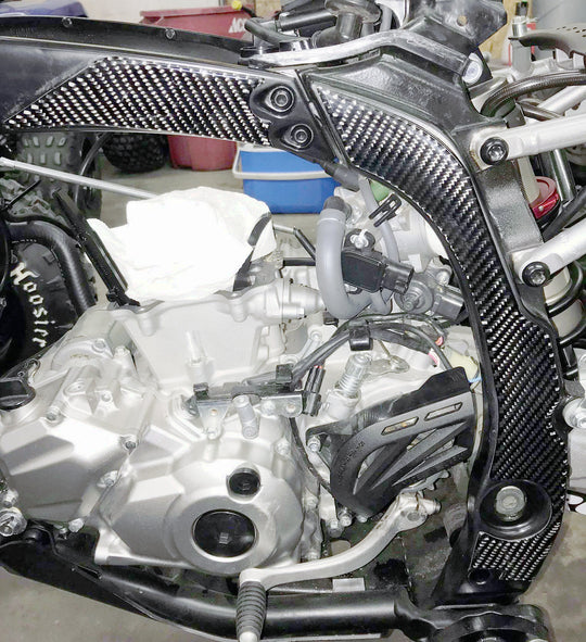 YAMAHA YFZ450R / X (09+) - CARBON FIBER FRAME PROTECTION SET