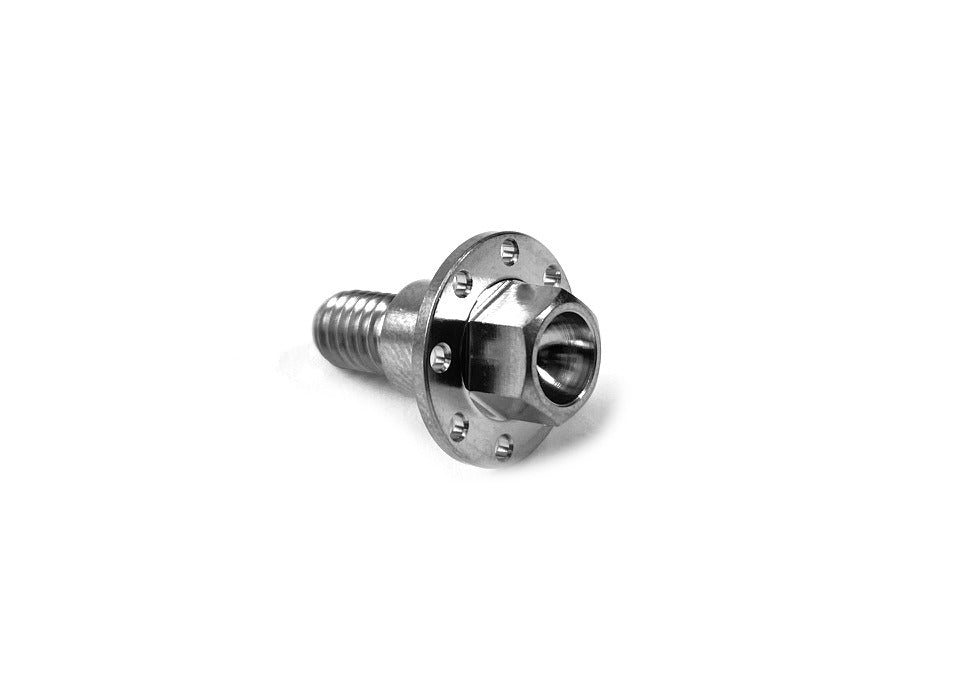 M6 x 16mm / 10mm THREAD - TITANIUM DRILLED FLANGE SHOULDER BOLT