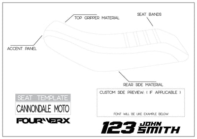 CANNONDALE MOTO ATV CUSTOM SEAT COVER | LIVE PREVIEW