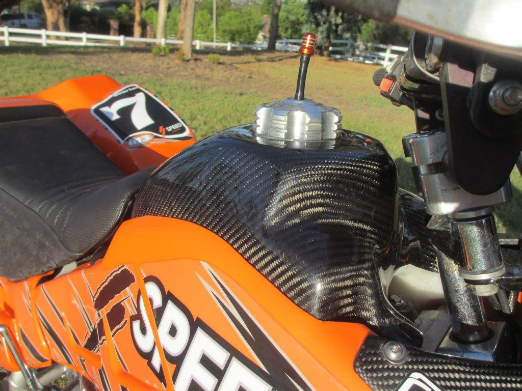 TRX250R CARBON FIBER 'IMS' 4 GALLON TANK COVER