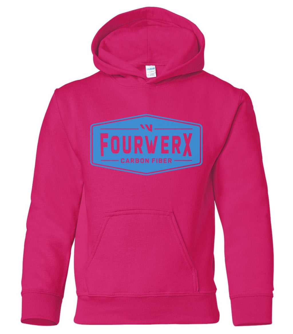 YOUTH FOURWERX HOODIE - PINK