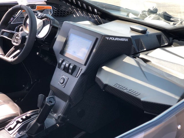 CAN AM MAVERICK X3 CARBON FIBER G2 RACE DASH ( CENTER )