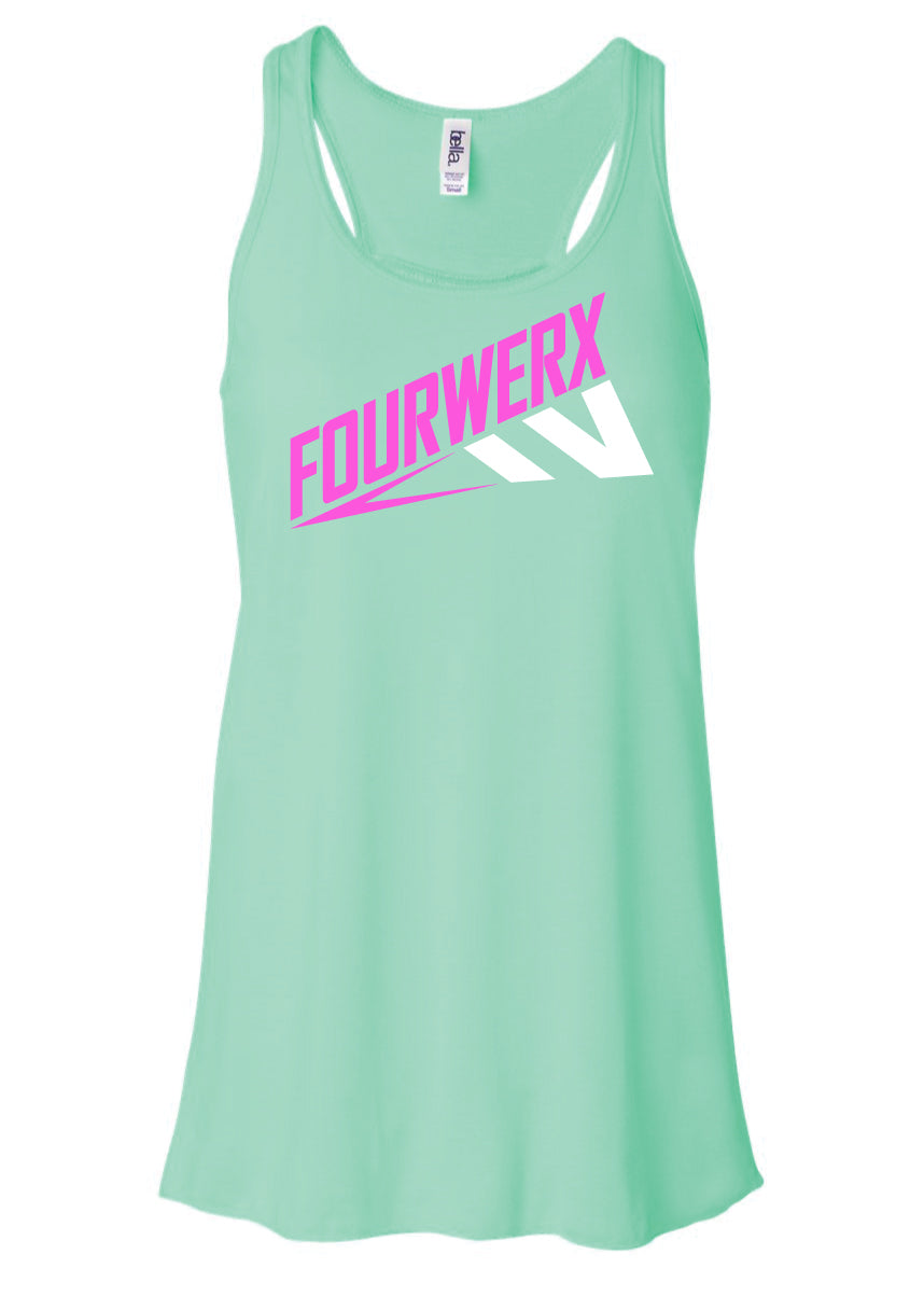 FOURWERX FLOWY RACERBACK TANK - MINT