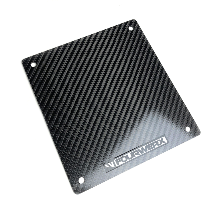 CARBON FIBER FRONT NUMBER PLATE 'RATH' BUMPERS FourWerx Carbon