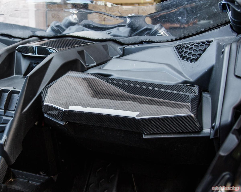 CAN AM MAVERICK X3 CARBON FIBER GLOVE BOX LID
