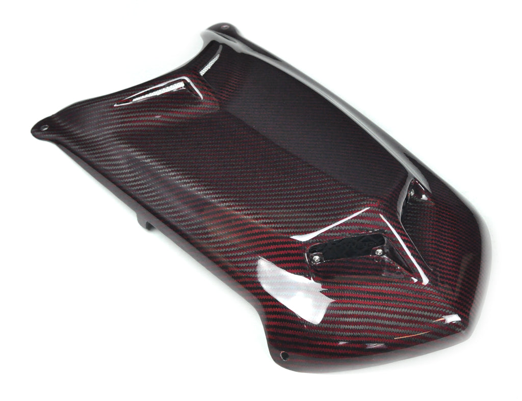 TRX450R 'X7' RED WEAVE CARBON FIBER HOOD