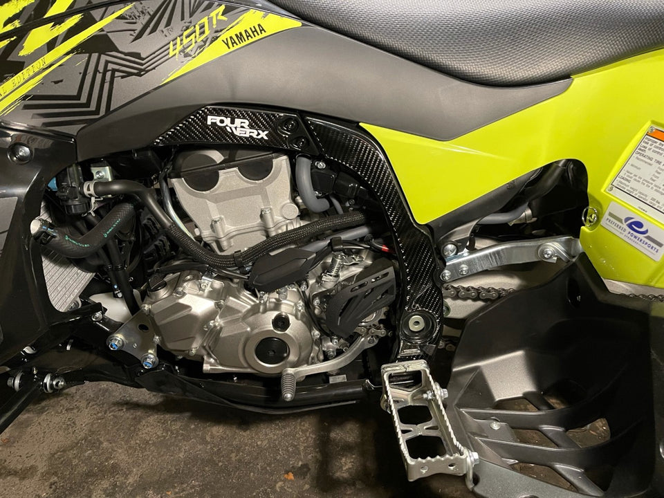 YAMAHA YFZ450R / X (09+) CARBON FIBER FRAME GUARD SET FourWerx