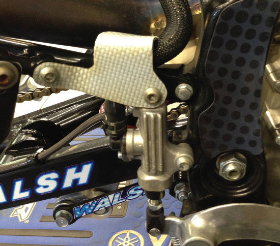 YFZ450R MASTER CYL. RESERVOIR GUARD - CARBON FIBER