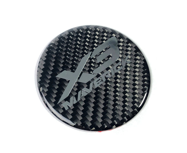 CAN AM MAVERICK X3 CARBON FIBER HOOD BADGE