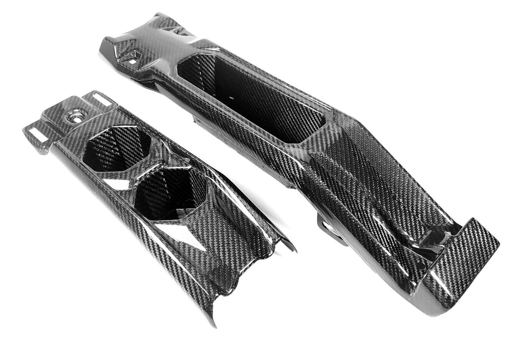 CAN AM MAVERICK X3 MAX CARBON FIBER REAR CONSOLE - W/ CUP HOLDERS