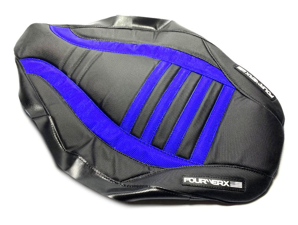 YAMAHA RAPTOR 125/250 SEAT COVER - BLACK / BLUE