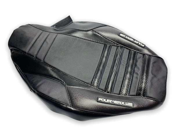 HONDA TRX90 (2006+) SEAT COVER - BLACK / BLACK CARBON