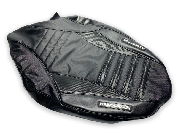 YAMAHA RAPTOR 700 SEAT COVER - BLACK / BLACK CARBON