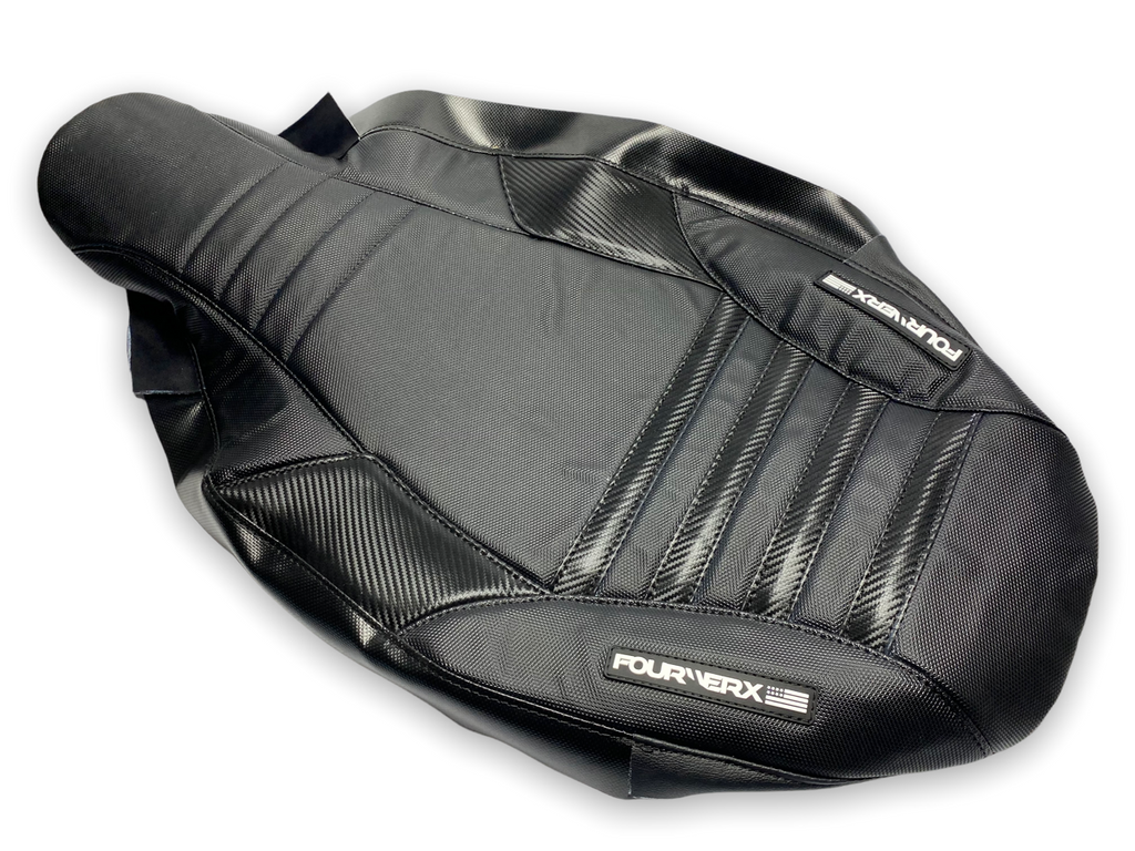 HONDA TRX300-X (2007+) SEAT COVER - BLACK / BLACK CARBON