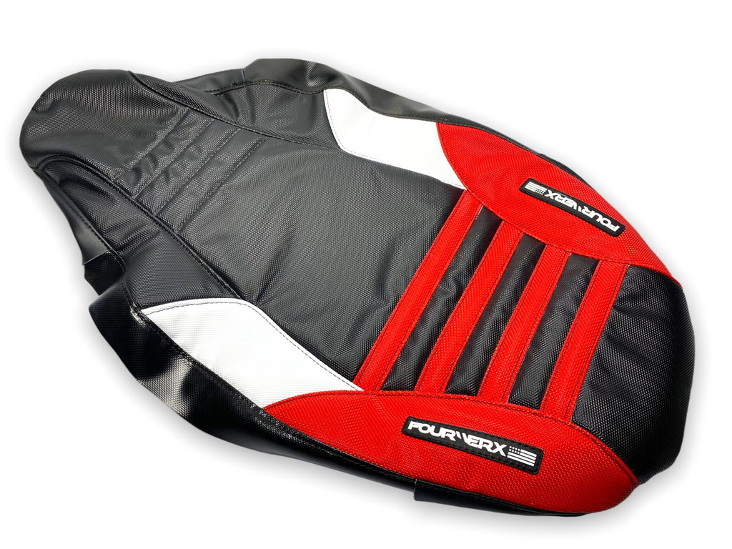 HONDA TRX300-X (2007+) SEAT COVER - BLACK / RED / WHITE