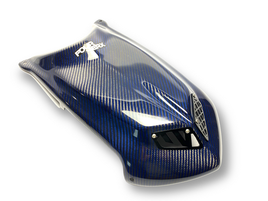 TRX450R 'A58' BLUE WEAVE CARBON FIBER HOOD