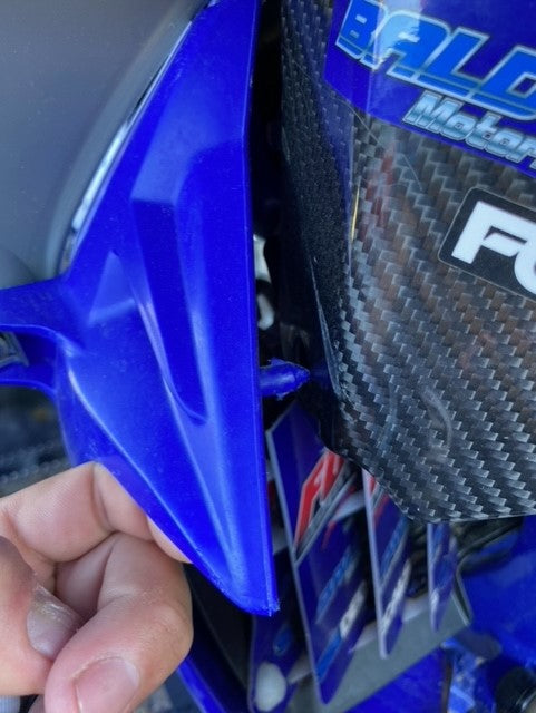 09+ YAMAHA YFZ450R CARBON FIBER HEAD LIGHT ELIMINATOR KIT