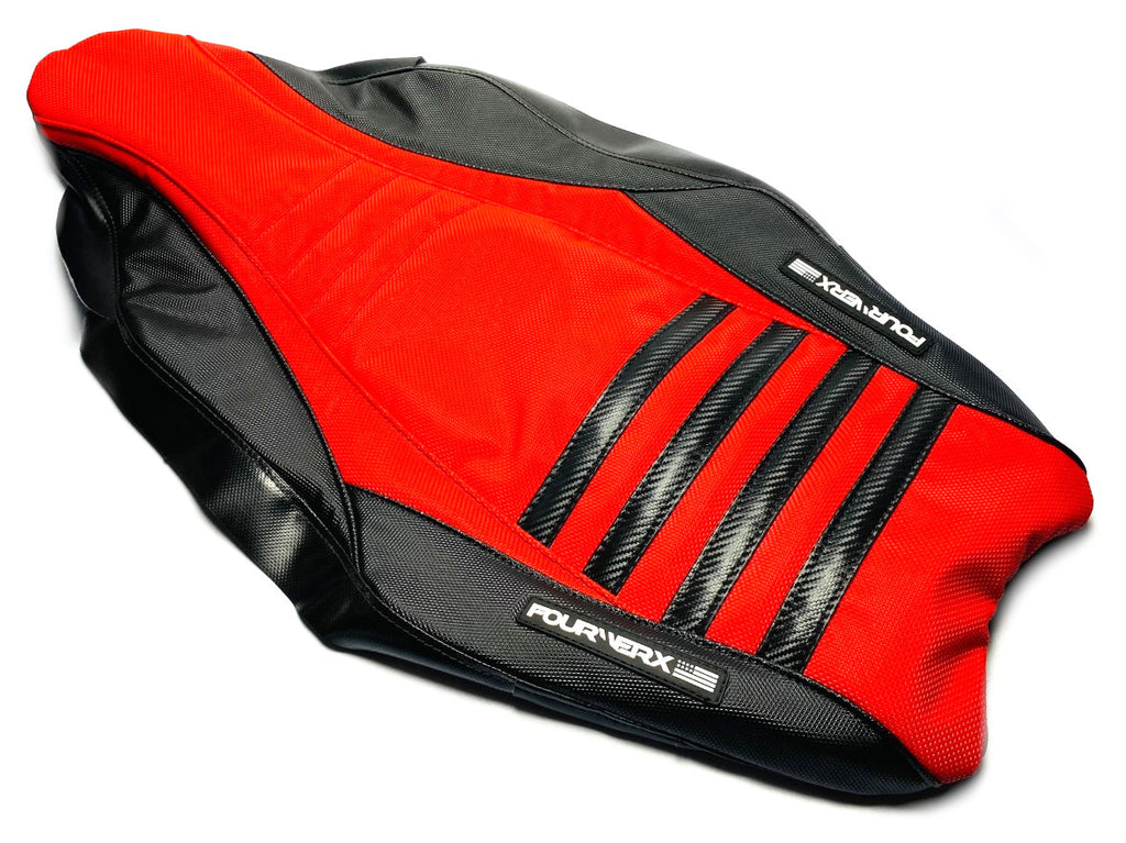 HONDA TRX450R v2 SEAT COVER - RED / BLACK